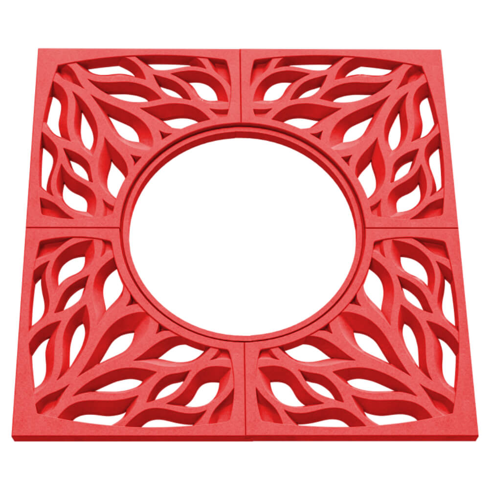 Приствольная решетка для дерева ZKING CRUST 1.2х1.2м Красная в Тайшете фото