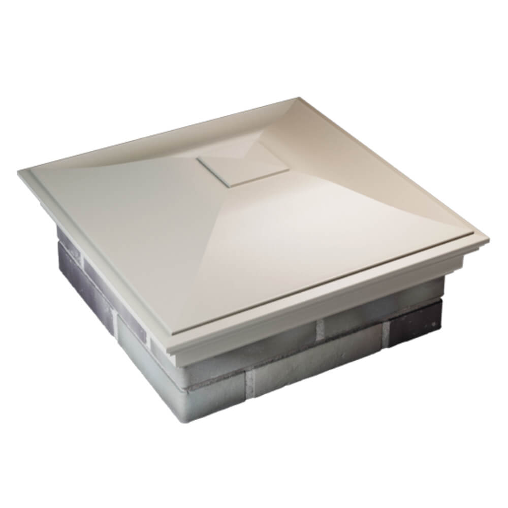 Колпак Zking Монблан Бежевый на столб 2х2 кирпича (515х515мм) Тайшет фото