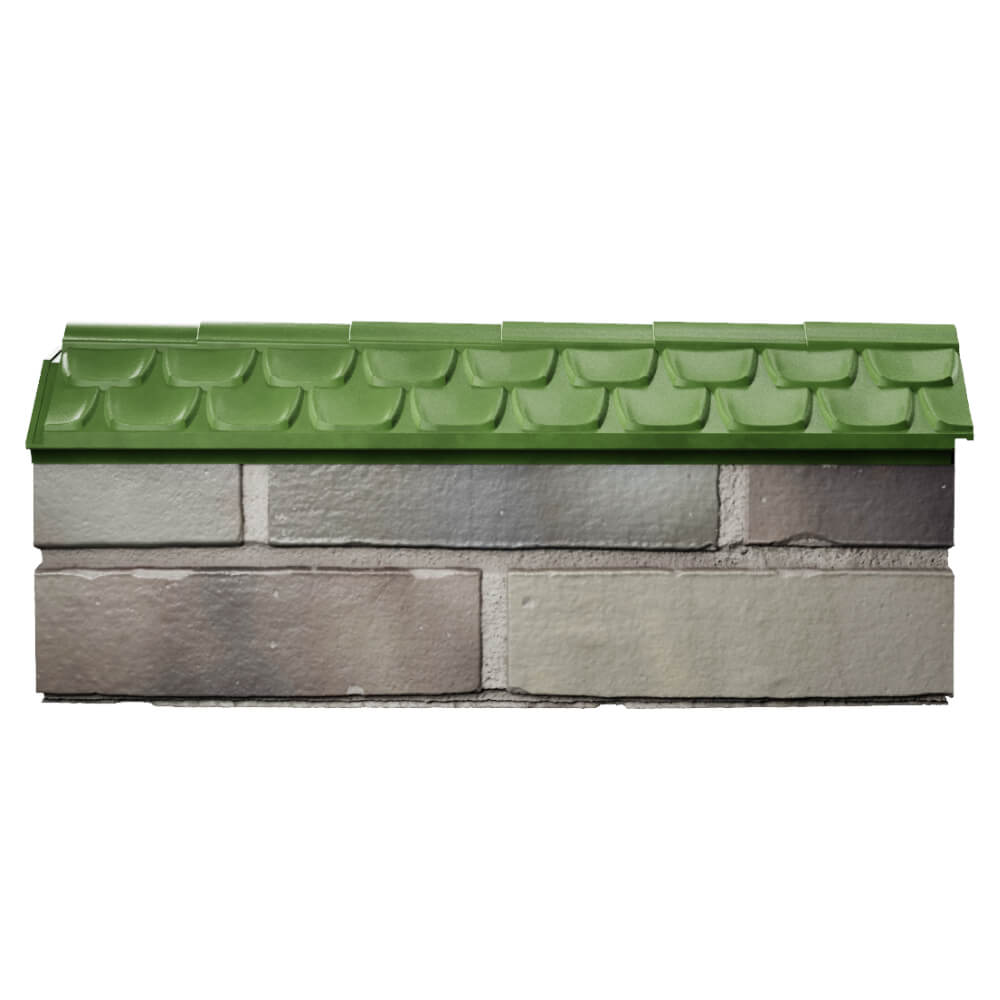Парапет Zking Эльбрус Зеленый с посадкой на 0.5 кирпича (130мм) в Тайшете фото