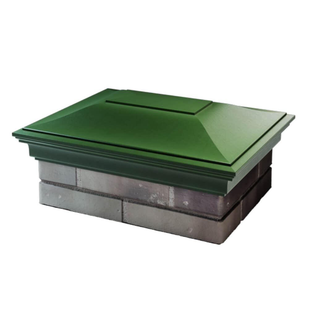 Колпак Zking Монблан Зеленый на столб 2х1.5 кирпича (515х385мм) в Тайшете фото