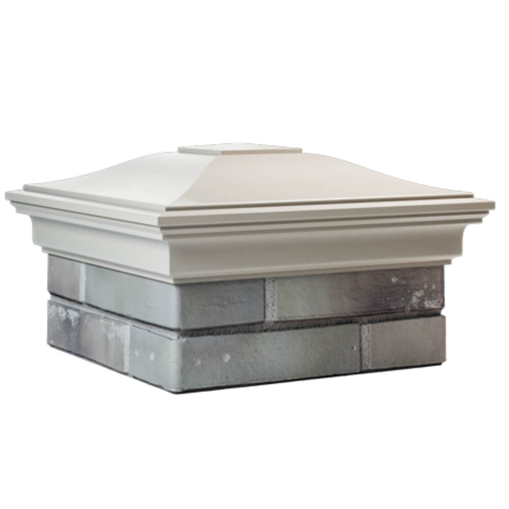 Колпак Zking Монблан Бежевый на столб 1.5х1.5 кирпича (385х385мм) в Тайшете фото