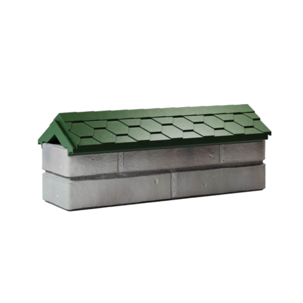 Парапет Zking Эверест Зеленый с посадкой на 0.5 кирпича (130мм) Тайшет фото