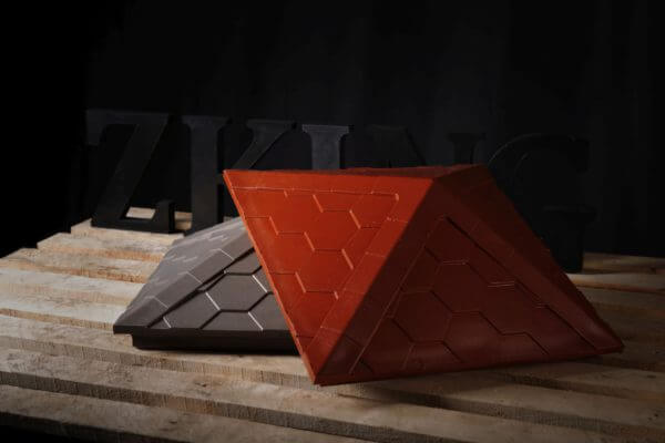 Колпак Zking Эверест Красный на столб 1.5х1.5 кирпича (390х390мм) в Тайшете фото