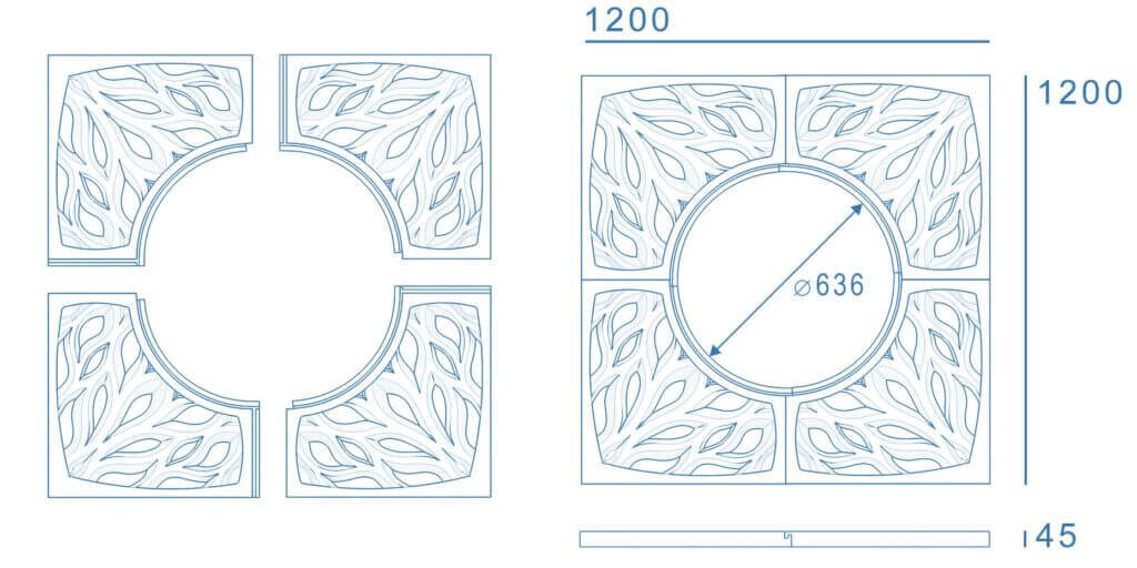 Приствольная решетка для дерева ZKING CRUST 1.2х1.2м Черная в Тайшете фото