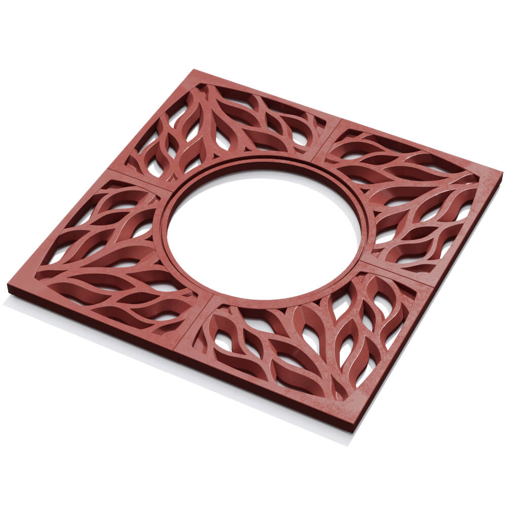 Приствольная решетка для дерева ZKING CRUST 1.2х1.2м Красная в Тайшете фото