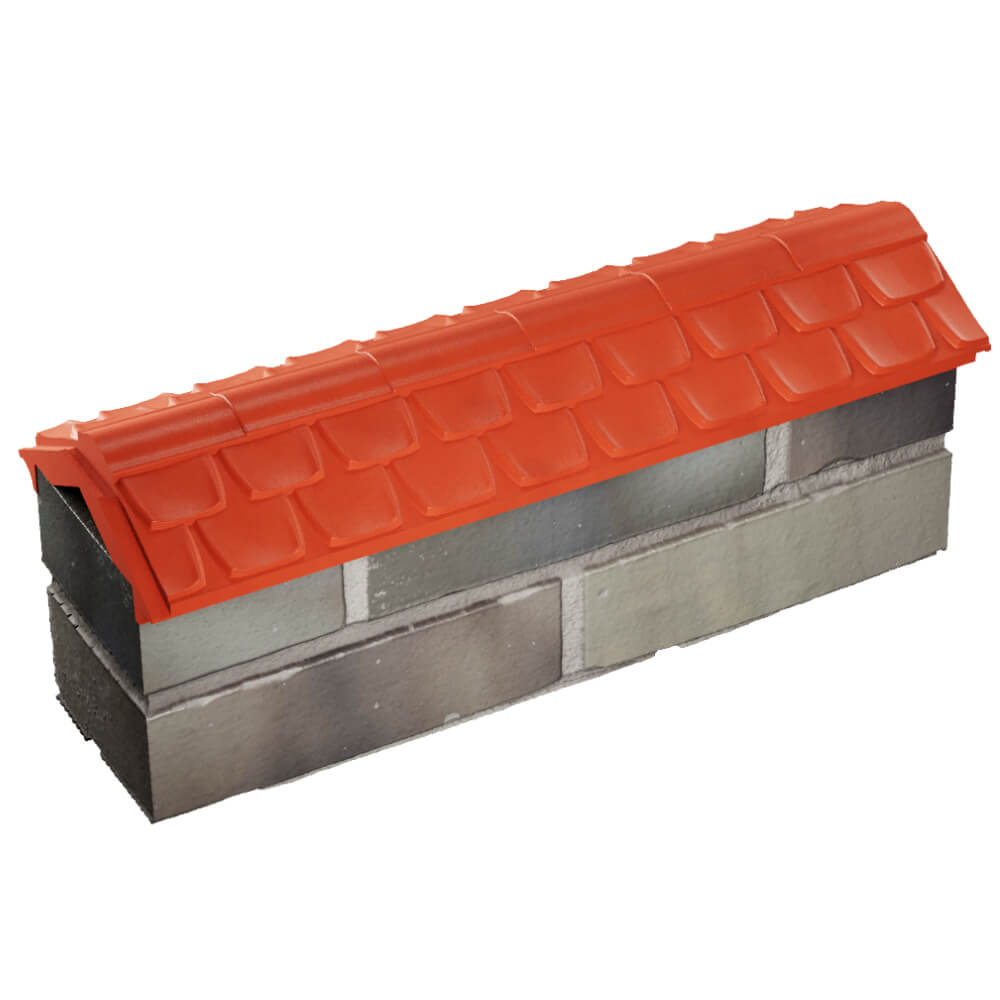 Парапет Zking Эльбрус Красный с посадкой на 0.5 кирпича (130мм) в Тайшете фото