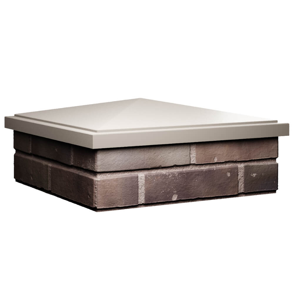 Колпак Zking БонаМоно Бежевый на столб 2х2 кирпича (515х515, 530х530мм) в Тайшете фото