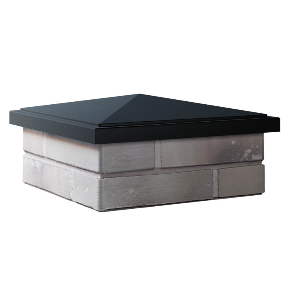 Колпак Zking БонаМоно Черный на столб 1.5х1.5 кирпича (385х385, 400х400мм) в Тайшете фото