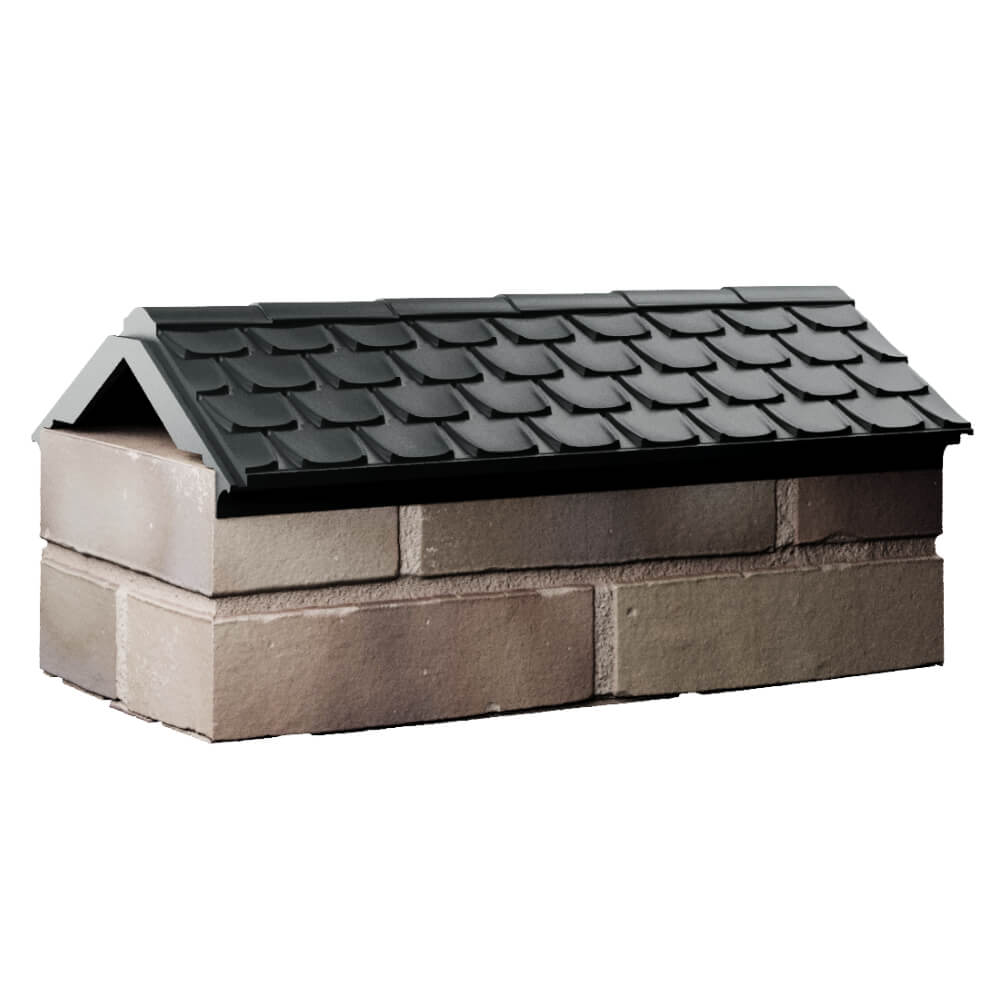 Парапет Zking Эльбрус Черный с посадкой на 1 кирпич (255мм) Тайшет фото