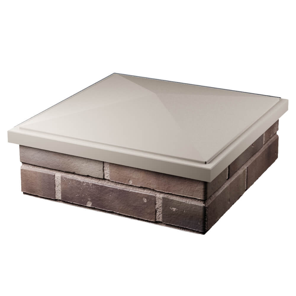 Колпак Zking БонаМоно Бежевый на столб 2х2 кирпича (515х515, 530х530мм) в Тайшете фото