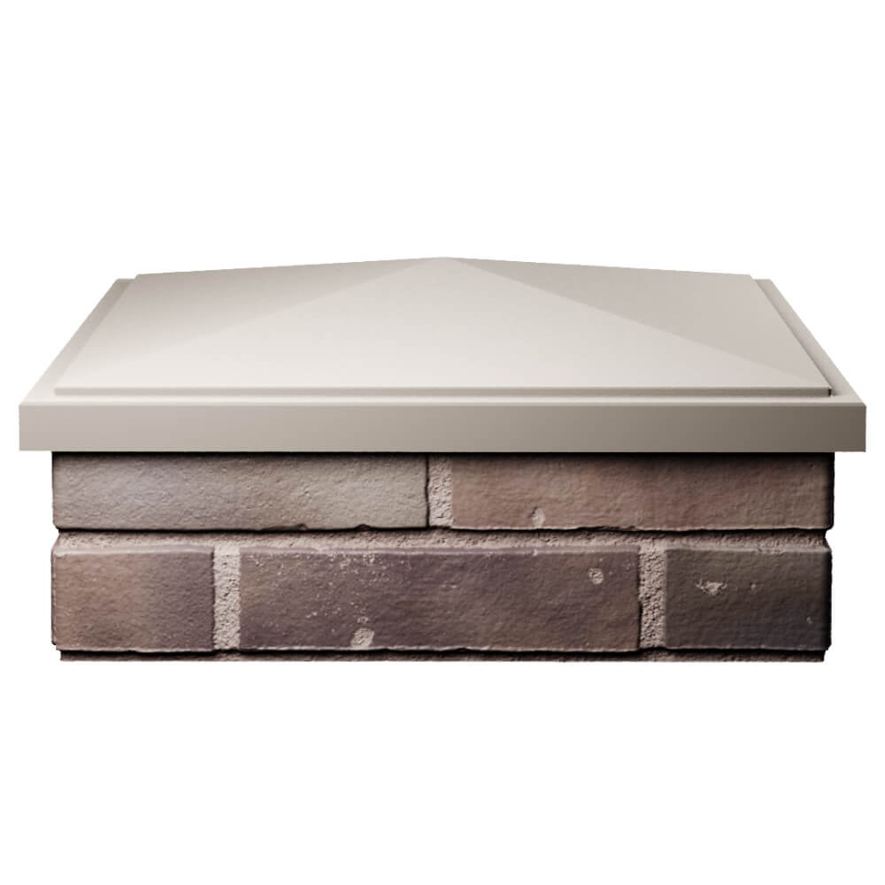 Колпак Zking БонаМоно Бежевый на столб 2х2 кирпича (515х515, 530х530мм) Тайшет фото