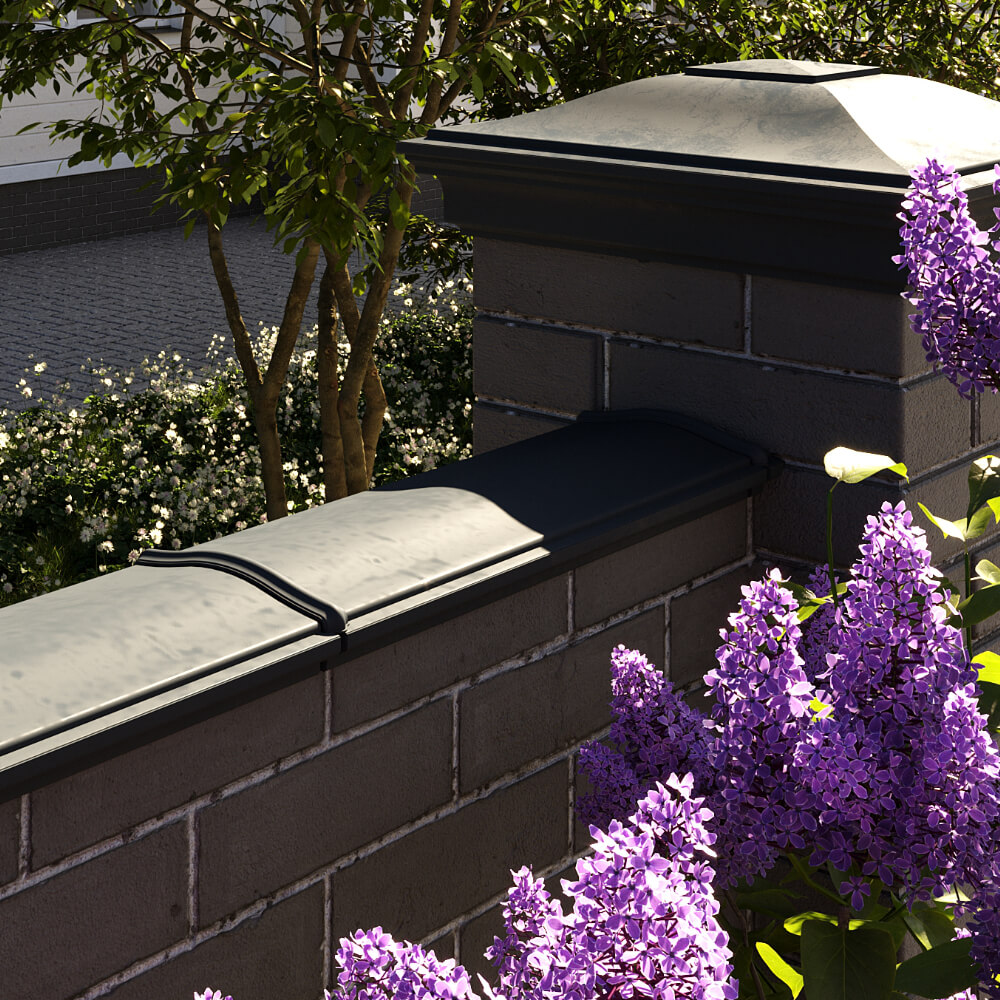 Парапет Zking Монблан Черный посадка на 0.5 кирпича (130мм) в Тайшете фото