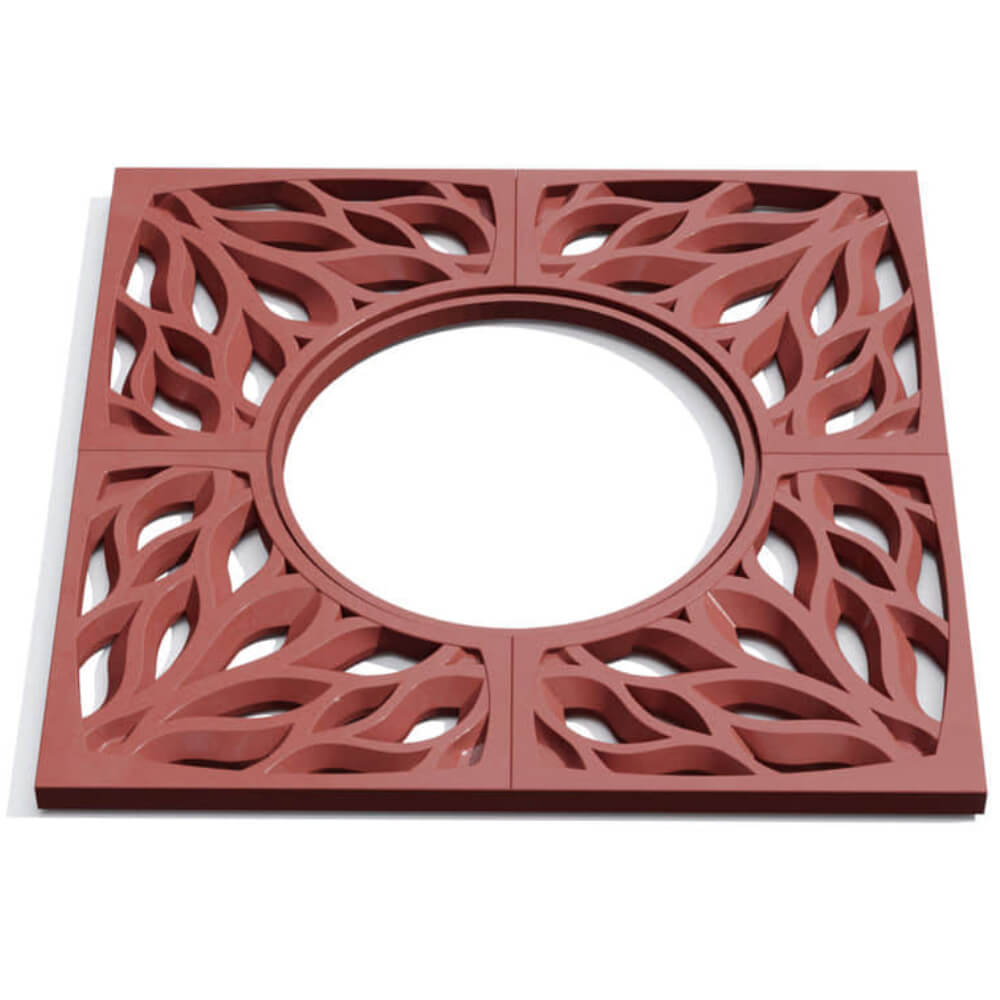 Приствольная решетка для дерева ZKING CRUST 1.2х1.2м Красная Тайшет фото