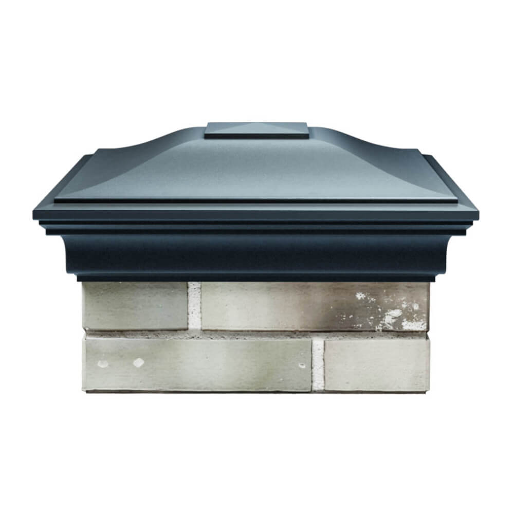 Колпак Zking Монблан Серый на столб 1.5х1.5 еврокирпича 0.7НФ (355х355мм) Тайшет фото