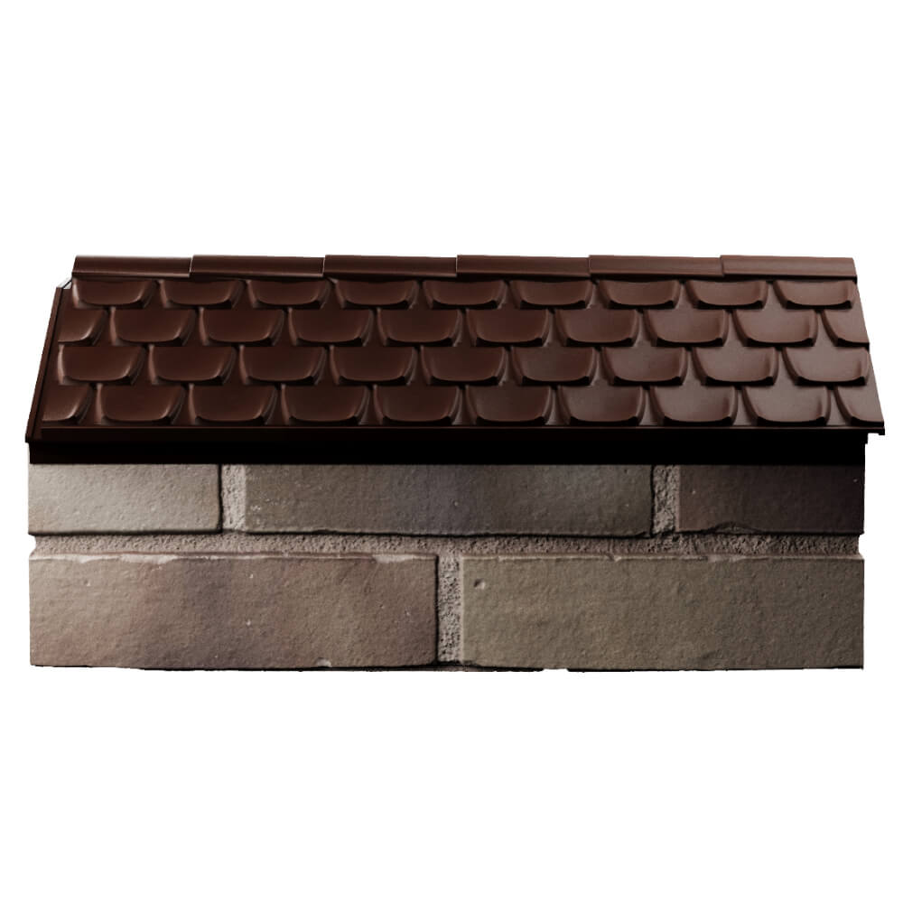 Парапет Zking Эльбрус Коричневый с посадкой на 1 кирпич (255мм) в Тайшете фото