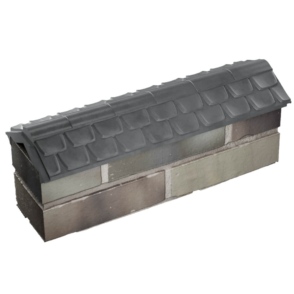 Парапет Zking Эльбрус Серый с посадкой на 0.5 кирпича (130мм) в Тайшете фото