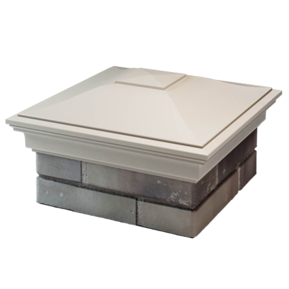 Колпак Zking Монблан Бежевый на столб 1.5х1.5 кирпича (385х385мм) в Тайшете фото