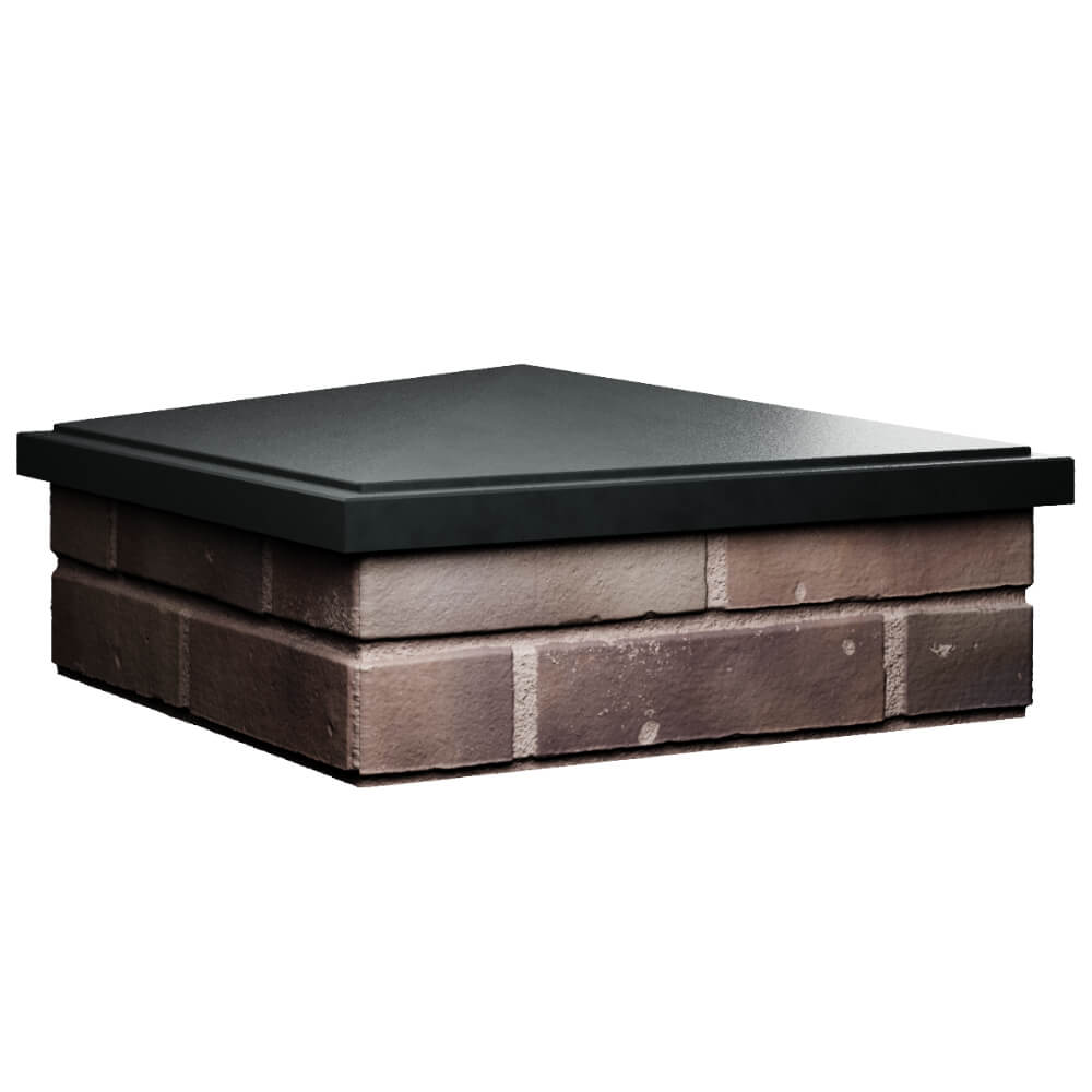 Колпак Zking БонаМоно Черный на столб 2х2 кирпича (515х515, 530х530мм) в Тайшете фото