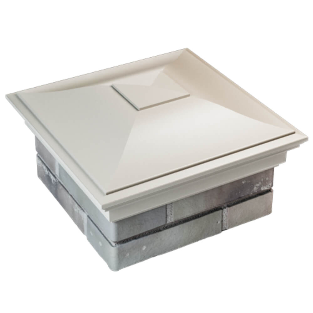 Колпак Zking Монблан Бежевый на столб 1.5х1.5 кирпича (385х385мм) в Тайшете фото