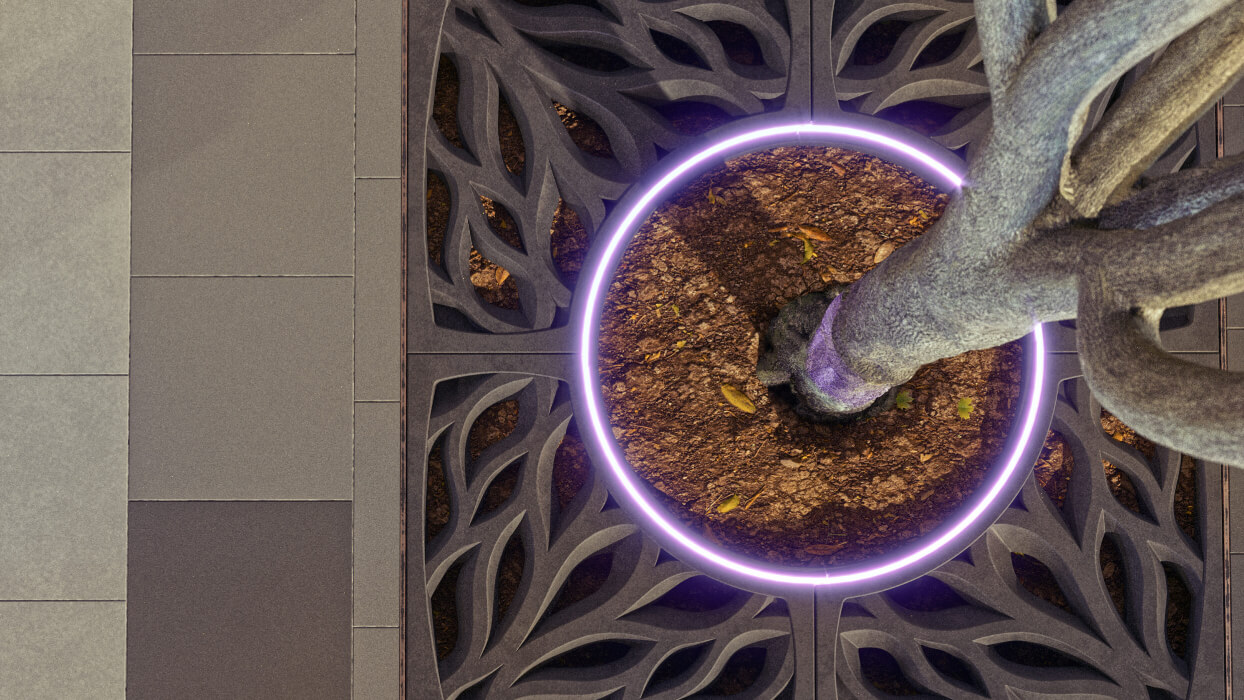 Приствольная решетка для дерева ZKING CRUST 1.2х1.2м Черная в Тайшете фото