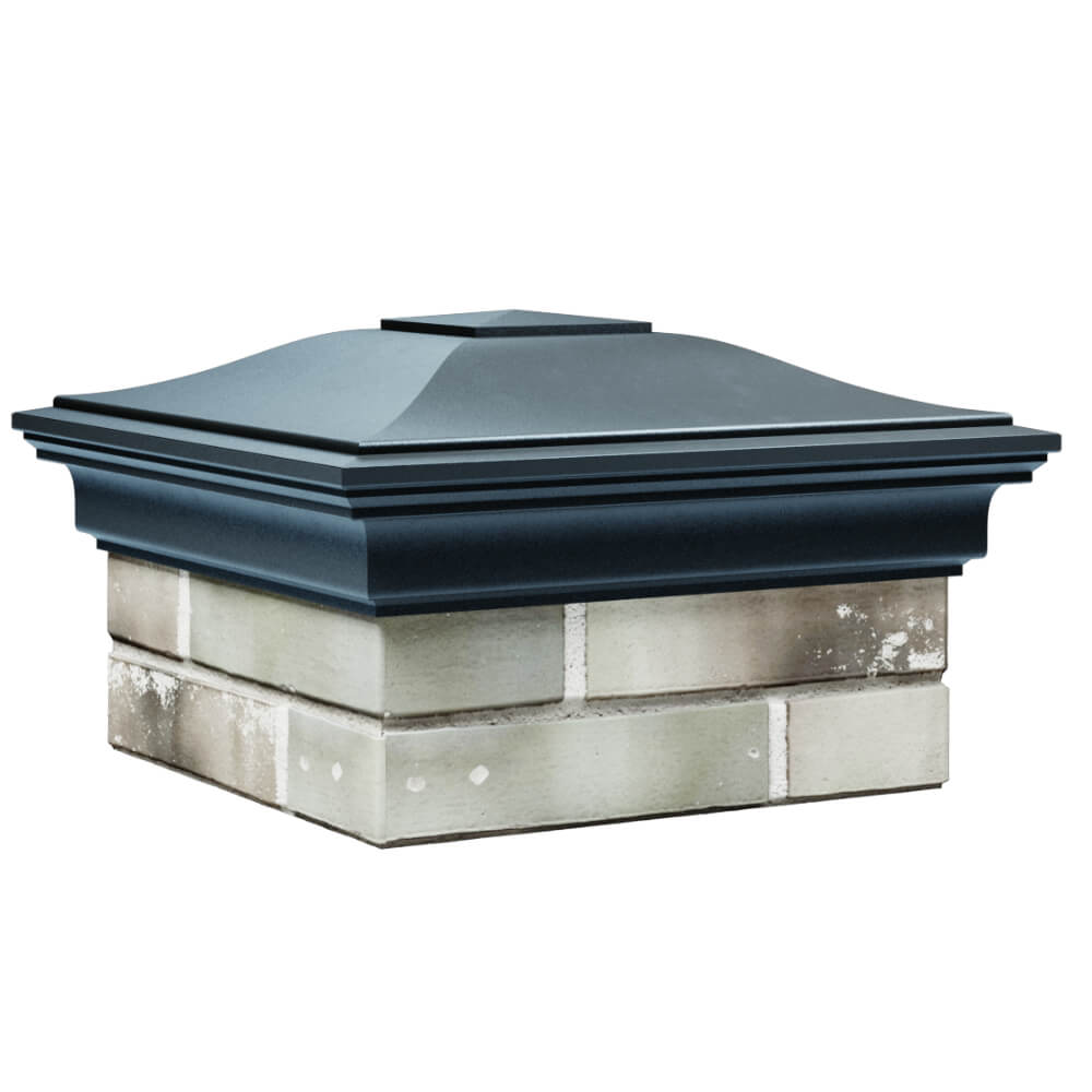 Колпак Zking Монблан Серый на столб 1.5х1.5 кирпича (385х385мм) в Тайшете фото