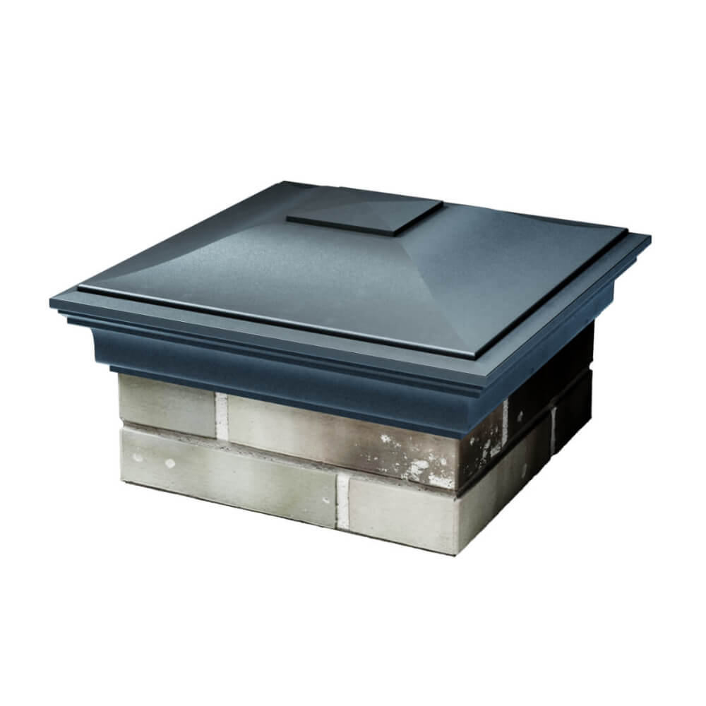 Колпак Zking Монблан Серый на столб 1.5х1.5 еврокирпича 0.7НФ (355х355мм) в Тайшете фото