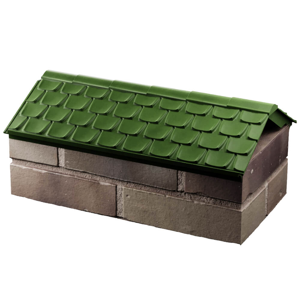 Парапет Zking Эльбрус Зеленый с посадкой на 1 кирпич (255мм) в Тайшете фото