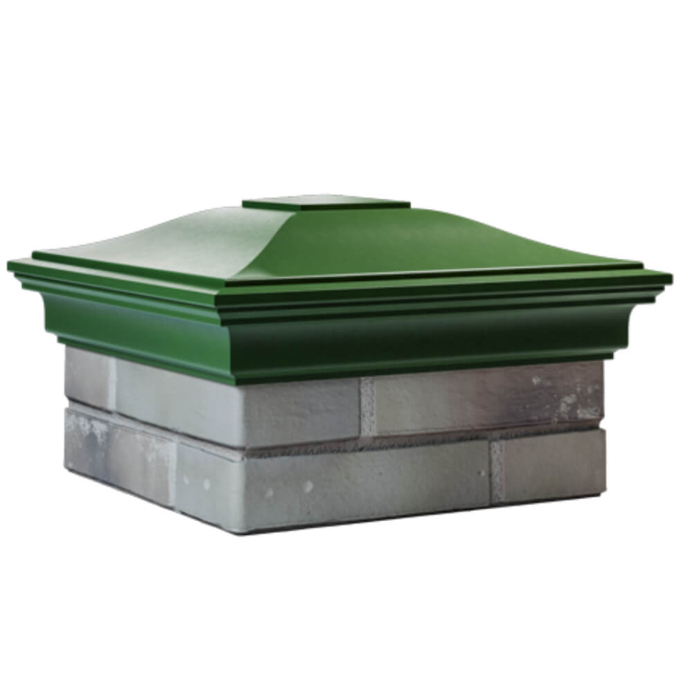 Колпак Zking Монблан Зеленый на столб 1.5х1.5 кирпича (385х385мм) в Тайшете фото