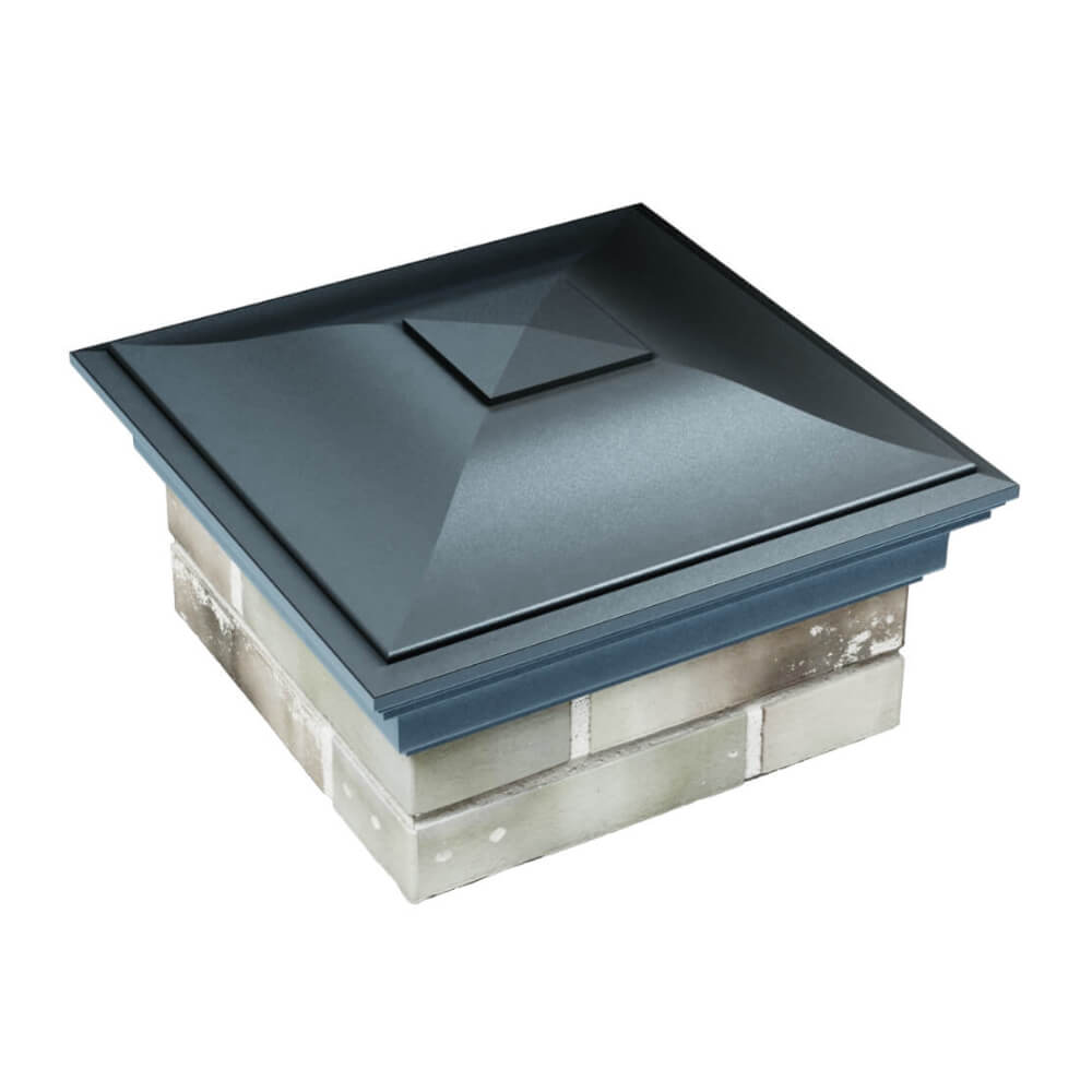 Колпак Zking Монблан Серый на столб 1.5х1.5 еврокирпича 0.7НФ (355х355мм) в Тайшете фото