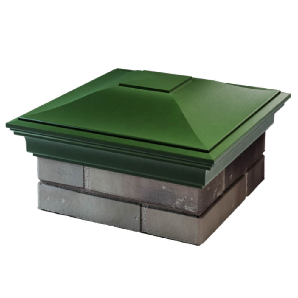 Колпак Zking Монблан Зеленый на столб 1.5х1.5 кирпича (385х385мм) в Тайшете фото