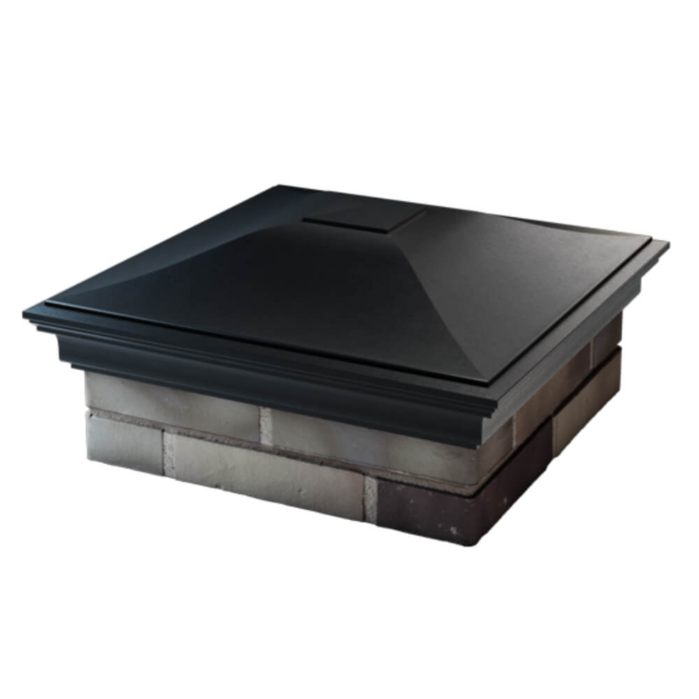 Колпак Zking Монблан Черный на столб 2х2 кирпича (515х515мм) в Тайшете фото