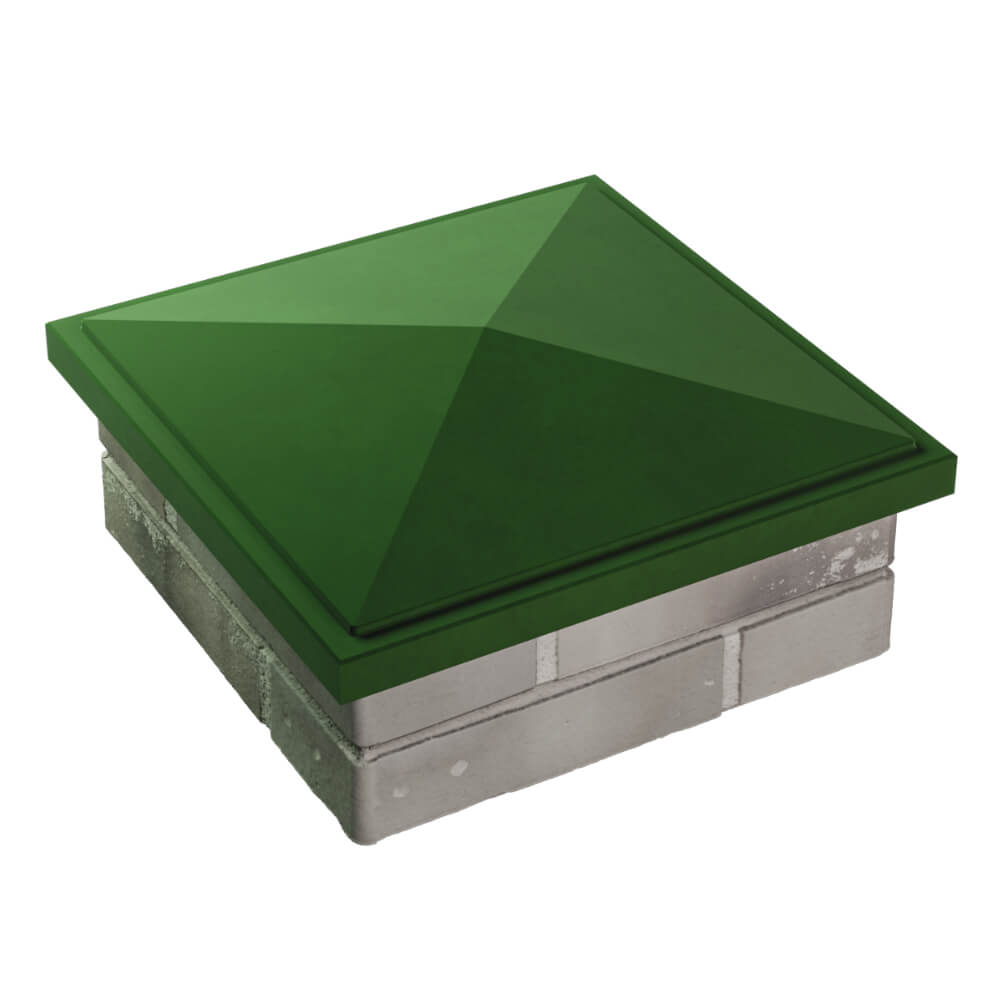 Колпак Zking БонаМоно Зеленый на столб 1.5х1.5 кирпича (385х385, 400х400мм) в Тайшете фото