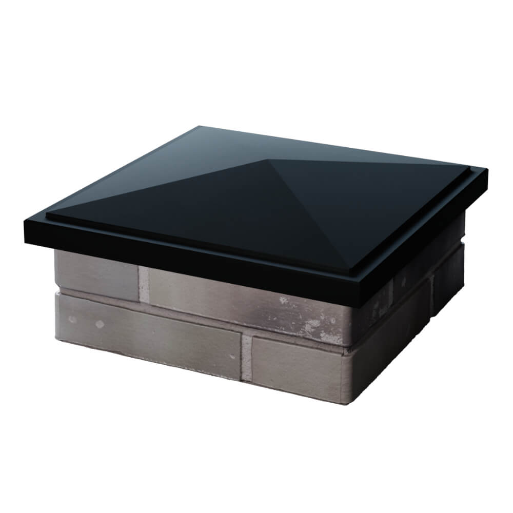 Колпак Zking БонаМоно Черный на столб 1.5х1.5 кирпича (385х385, 400х400мм) в Тайшете фото