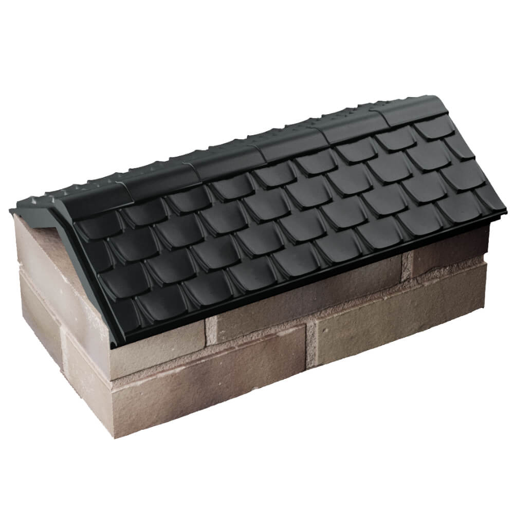 Парапет Zking Эльбрус Черный с посадкой на 1 кирпич (255мм) в Тайшете фото