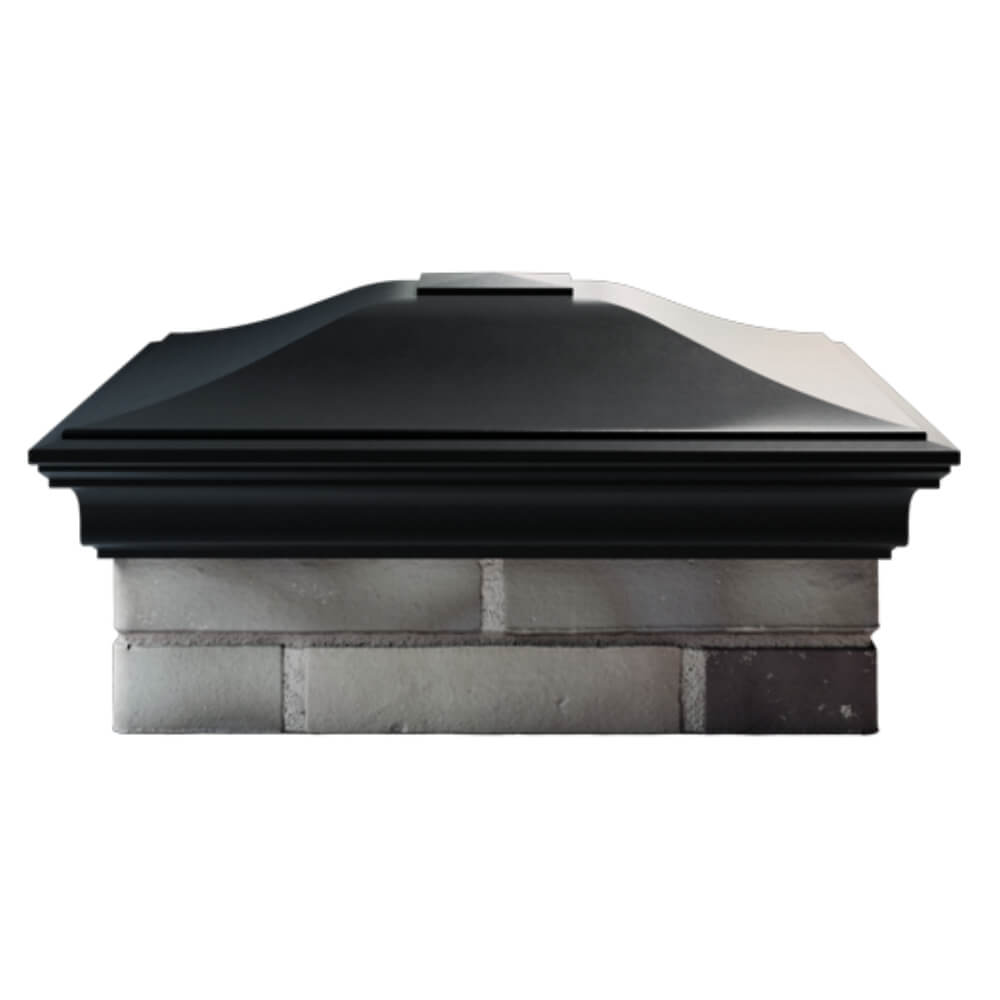 Колпак Zking Монблан Черный на столб 2х2 кирпича (515х515мм) в Тайшете фото