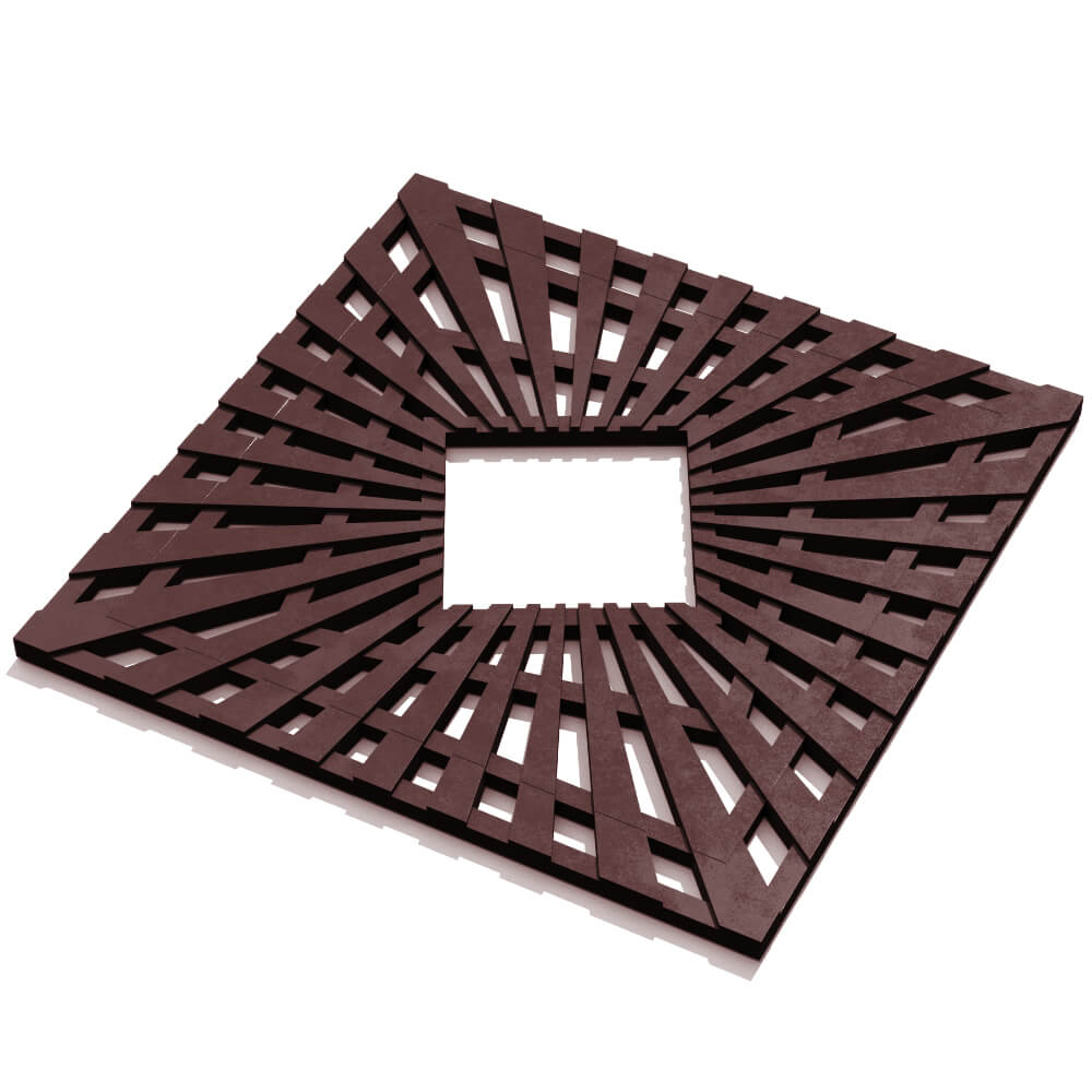 Приствольная решетка для дерева ZKING ATMOSPHERE 1.2х1.2м Коричневая в Тайшете фото