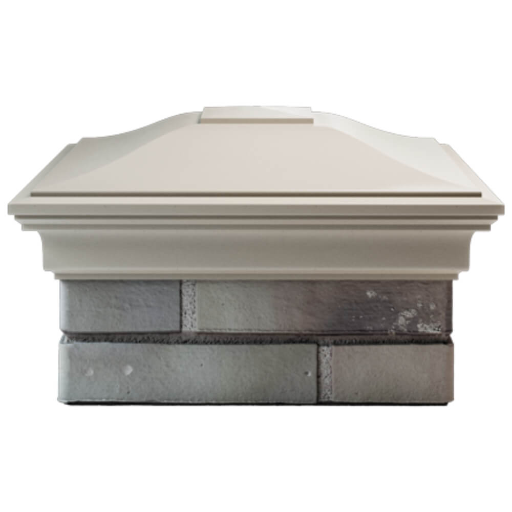 Колпак Zking Монблан Бежевый на столб 1.5х1.5 кирпича (385х385мм) Тайшет фото