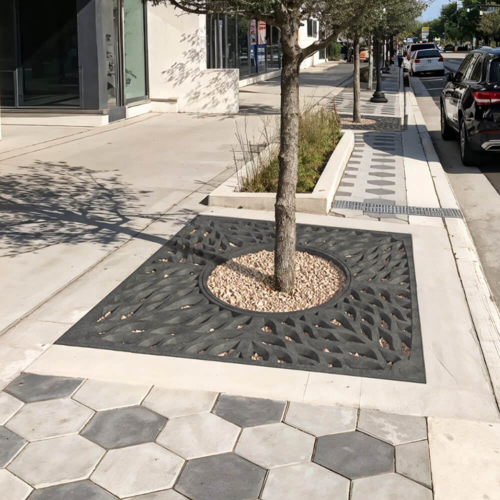 Приствольная решетка для дерева ZKING CRUST 2х2м Черная в Тайшете фото