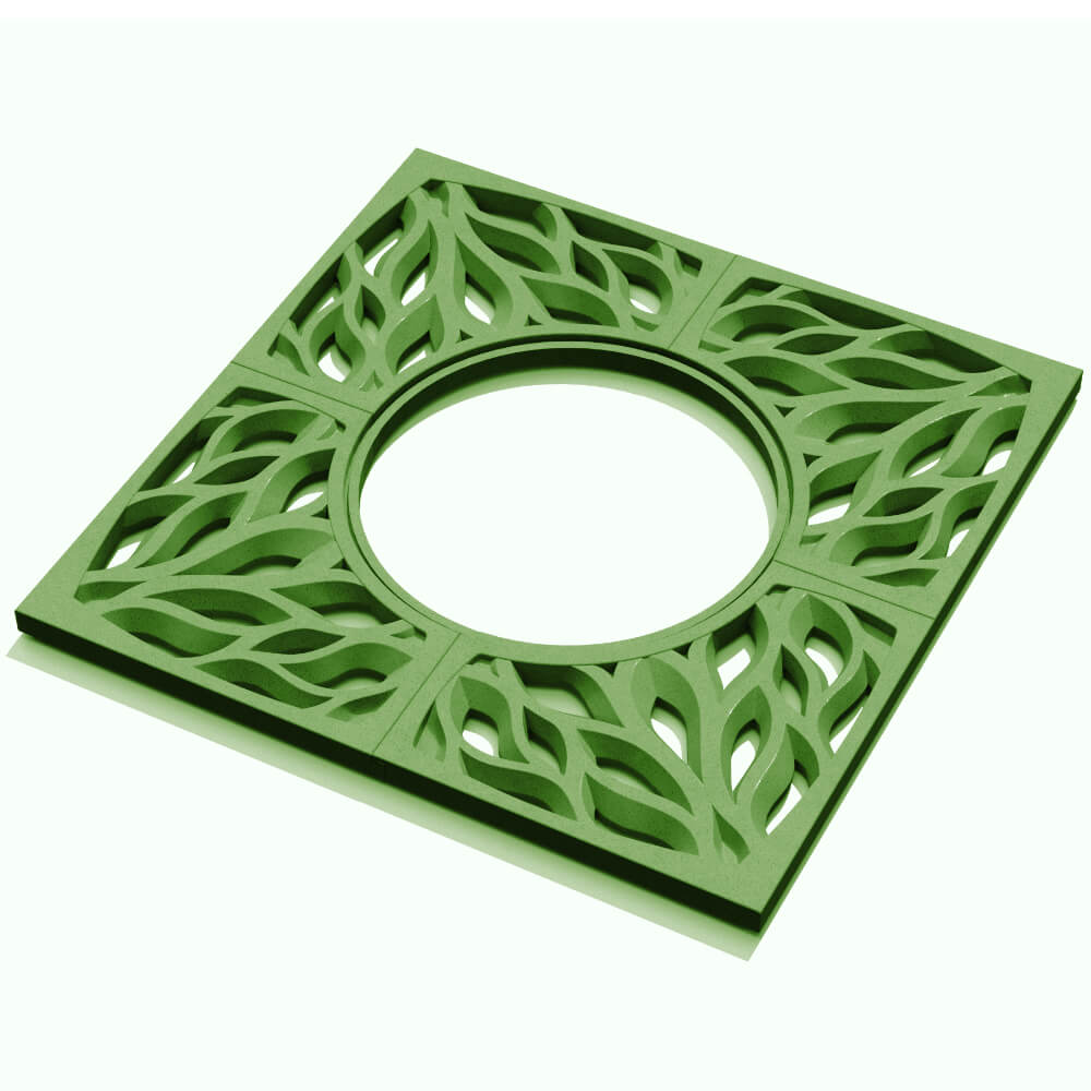 Приствольная решетка для дерева ZKING CRUST 1.2х1.2м Зеленая в Тайшете фото