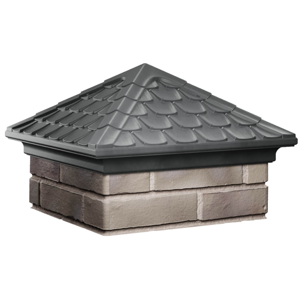 Колпак Zking Эльбрус Серый на столб 1.5х1.5 кирпича (385х385мм) в Тайшете фото