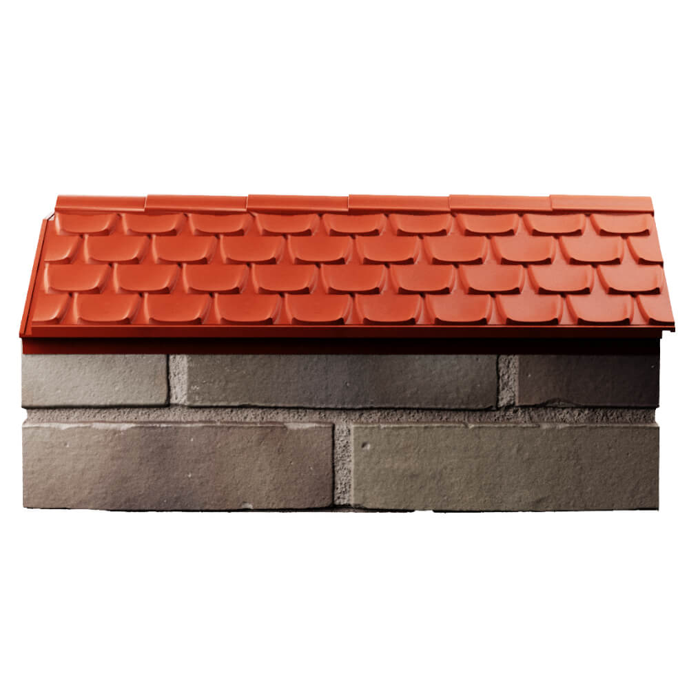 Парапет Zking Эльбрус Красный с посадкой на 1 кирпич (255мм) в Тайшете фото