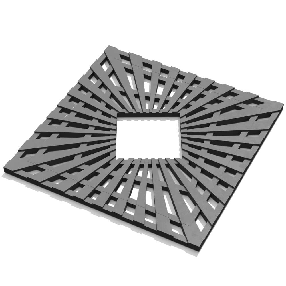 Приствольная решетка для дерева ZKING ATMOSPHERE 1.2х1.2м Серая в Тайшете фото