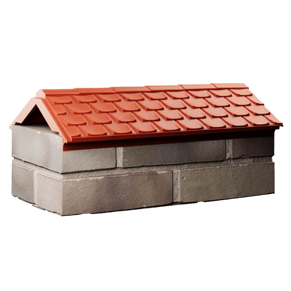 Парапет Zking Эльбрус Красный с посадкой на 1 кирпич (255мм) Тайшет фото