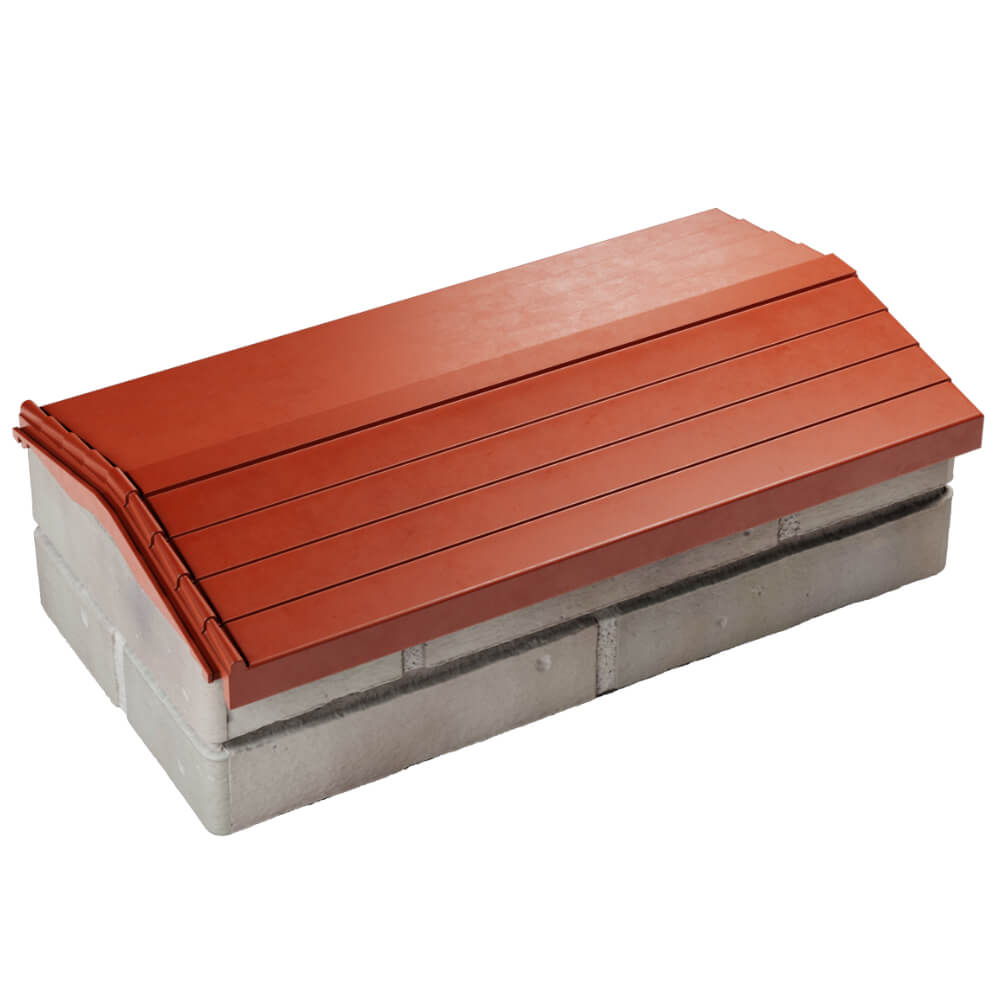 Парапет Zking Бона ХайТек Красный с посадкой на 1 кирпич (200/225/255мм) в Тайшете фото