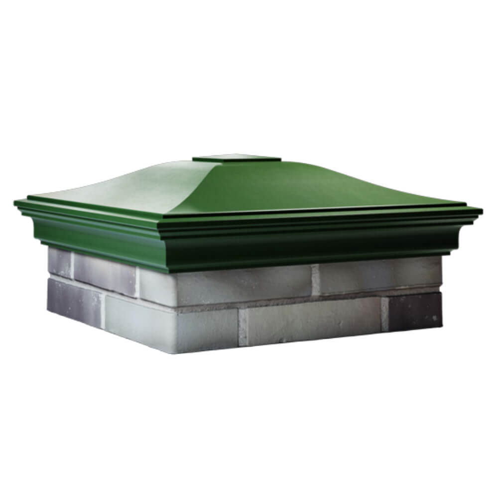 Колпак Zking Монблан Зеленый на столб 2х2 кирпича (515х515мм) в Тайшете фото